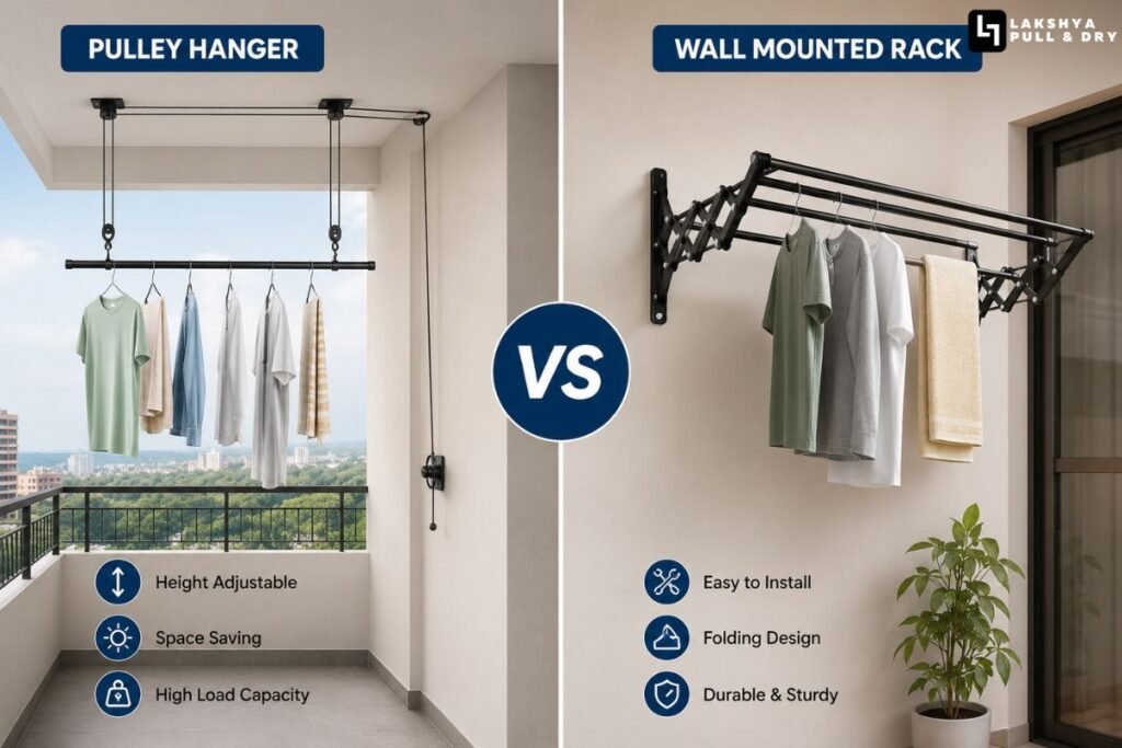 Pulley Hanger vs Wall Mounted Rack: Which Laundry Solution Wins?