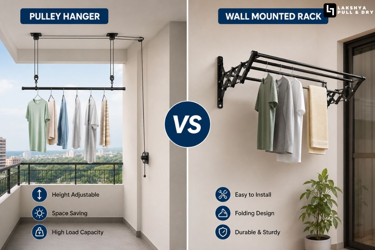 Pulley Hanger vs Wall Mounted Rack: Which Laundry Solution Wins?