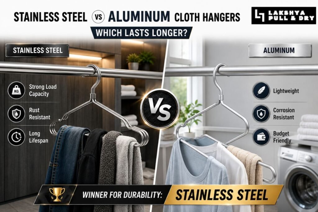 Stainless Steel vs Aluminum Cloth Hangers: Which Lasts Longer