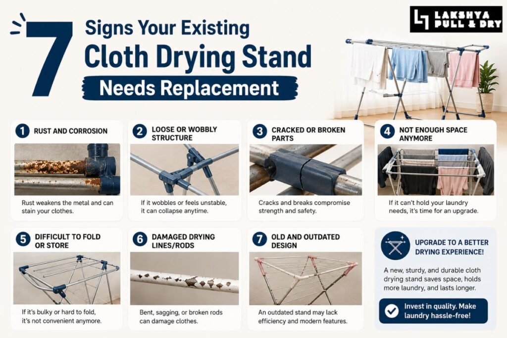7 Signs Your Existing Cloth Drying Stand Needs Replacement