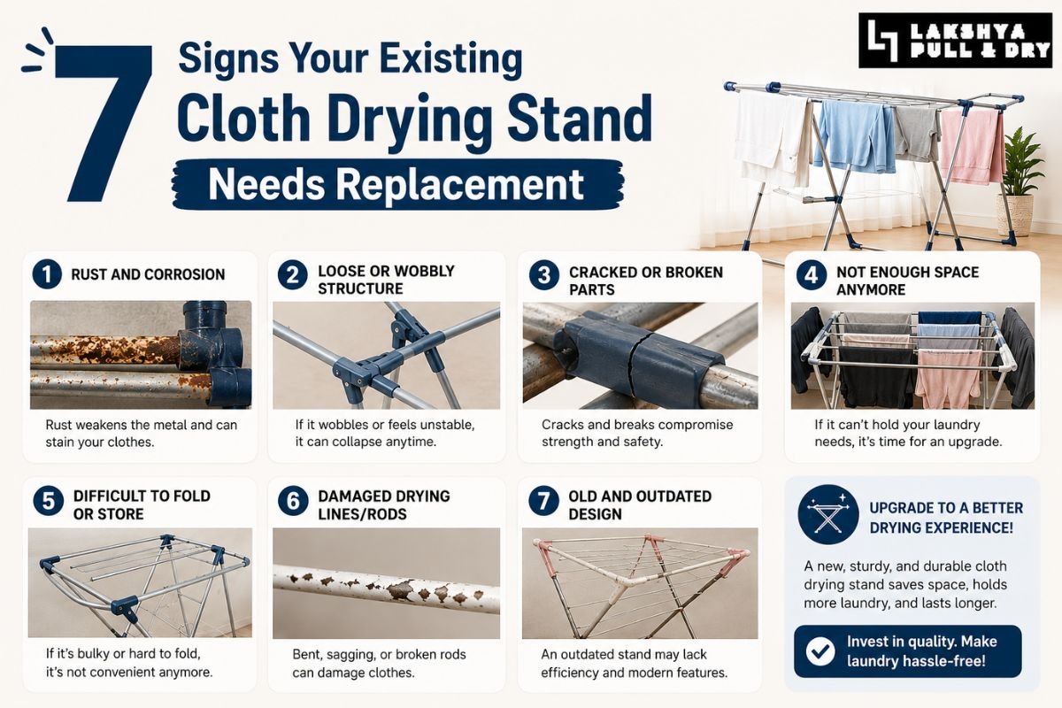 7 Signs Your Existing Cloth Drying Stand Needs Replacement