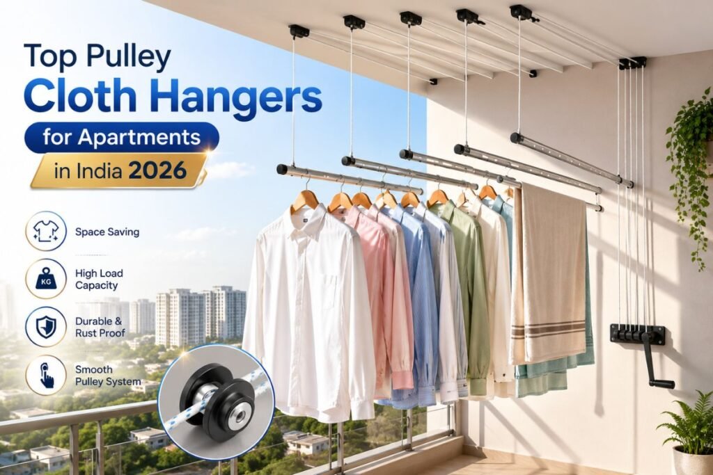 Top Pulley Cloth Hangers for Apartments in India 2026